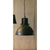 Kalalou Metal Hanging Pendant Lamp With Green Patina | Modishstore | Pendant Lamps