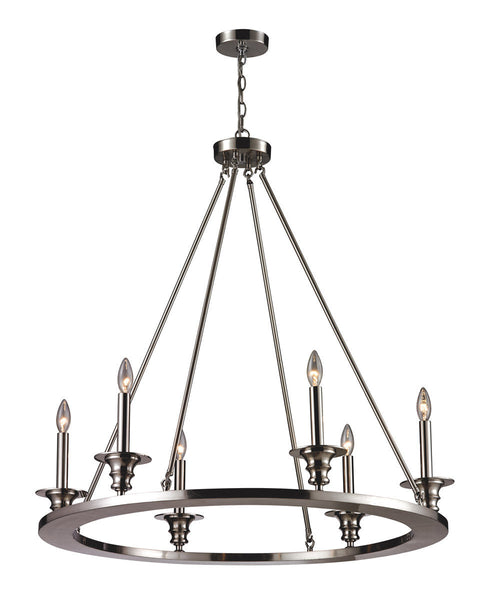 ELK Lighting Port Solerno 6 Light Chandelier - 31225/6 | Modishstore | Chandeliers