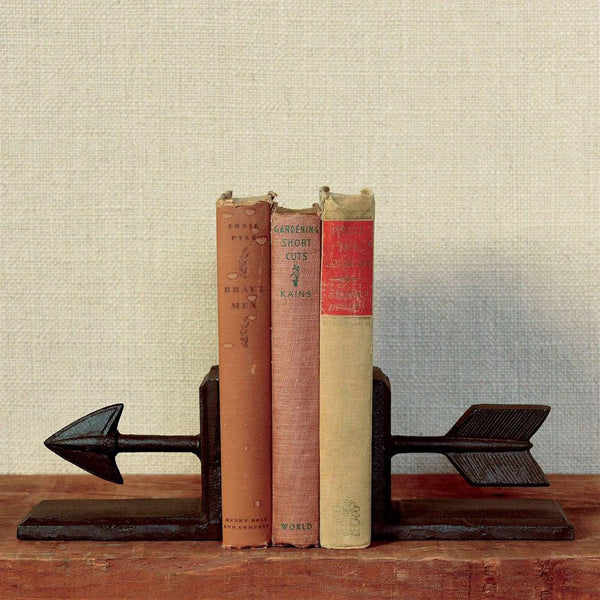 HomArt Arrow Cast Iron Bookends | Modishstore | Bookends