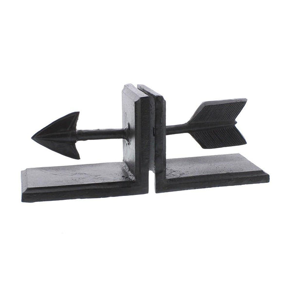 HomArt Arrow Cast Iron Bookends - Brown-3