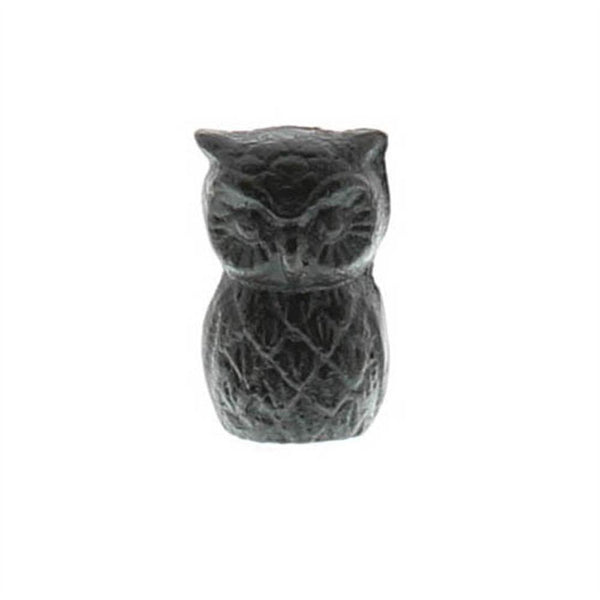HomArt Owl Place Card Holder - Cast Iron - Antique Black - Set of 8-2