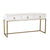 Sterling Industries White And Gold Console | Modishstore | Console Tables