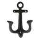 HomArt Anchor Hook - Cast Iron - Antique Black - Set of 6-2
