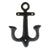 HomArt Anchor Hook - Cast Iron - Antique Black - Set of 6-2