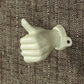 HomArt Wall Mounted Cast Iron Hand - Thumbs Up - Set of 4-5