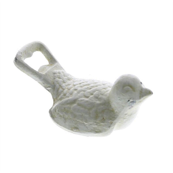 HomArt Bird Bottle Opener - Antique White - Set of 8-2