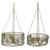 A&B Home Metal Chandelier With Flower Design - Set Of 2