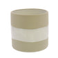 HomArt Shore Ceramic Cylinder Vase - Natural | White - Small - Wide-6