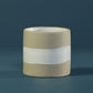 HomArt Shore Ceramic Cylinder Vase - Natural | White - Set of 4-12