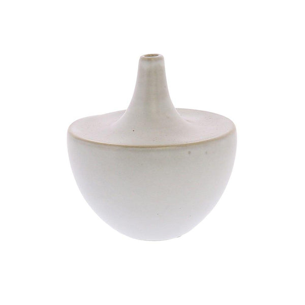 HomArt Lief Ceramic Vase - White - Small-3