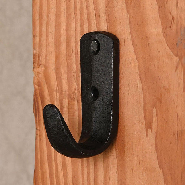 HomArt Cabin Wall Hook - Black - Set of 12-6