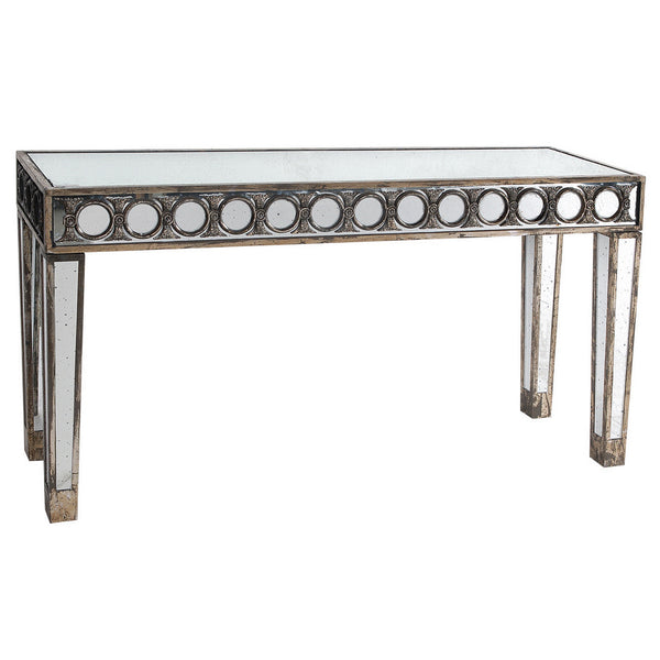 A&B Home Waverly Decorative Mirrored Console Table