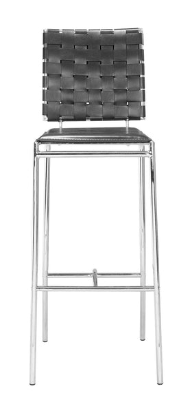 Zuo Criss Cross Bar Chair - Set Of 2 | Bar Stools | Modishstore-12