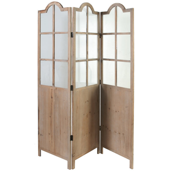 A&B Home Vera Wood 3-Panel Screen 