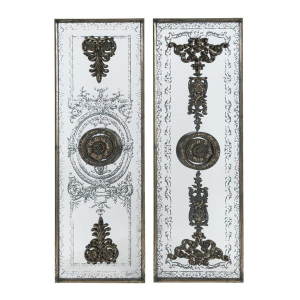 A&B Home Doorways Mirrored Wall Art Set of 2