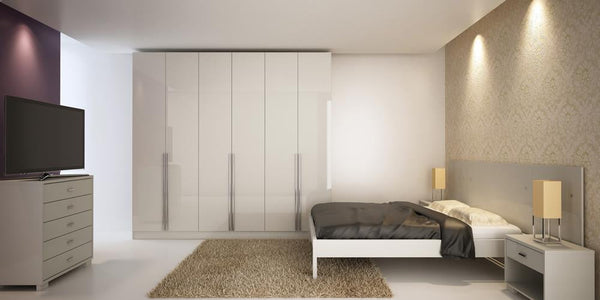 Manhattan Comfort Eldridge 4 Drawer He/She Freestanding Armoire | Drawers | Modishstore-2