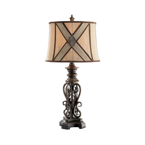 Stein World Prg Antq Gld Mtl Scrl Lamp | Modishstore | Table Lamps