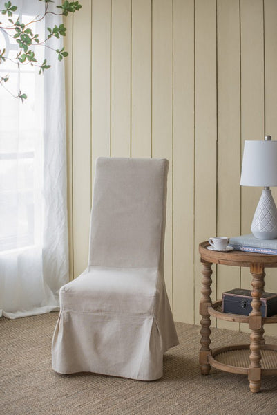 A&B Home Laramie Skirted Parsons Chair - Set Of 2