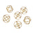Dimond Home Decorative Gold Orbs - Set Of 6 | Modishstore | Sculptures