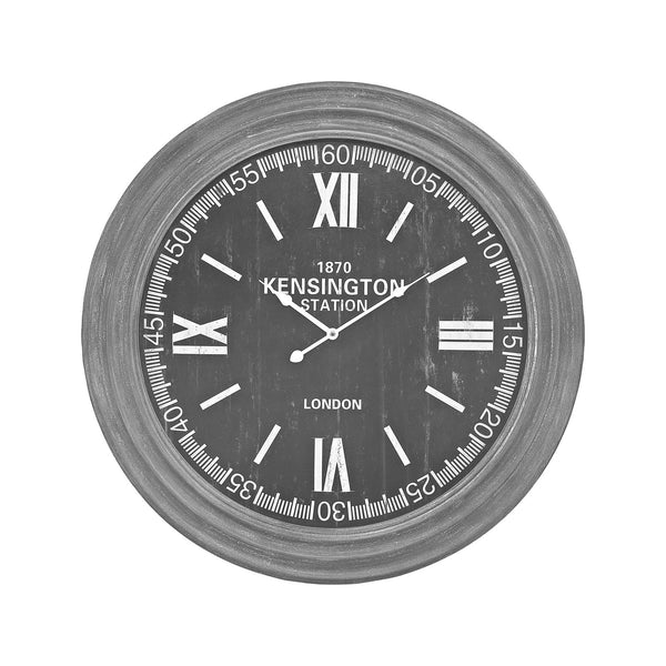Sterling Industries London Wall Clock In Preda Aged Grey | Modishstore | Clocks