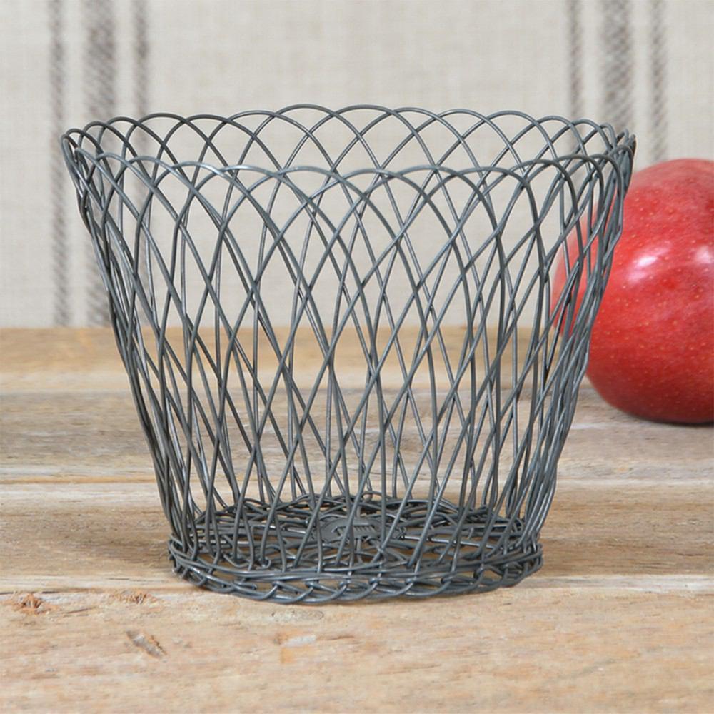 HomArt Tulle Wire Basket - Set of 4-7