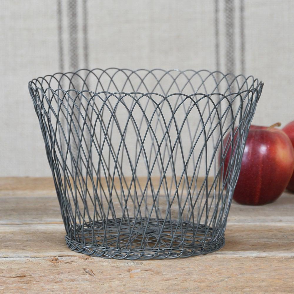HomArt Tulle Wire Basket - Set of 4-6