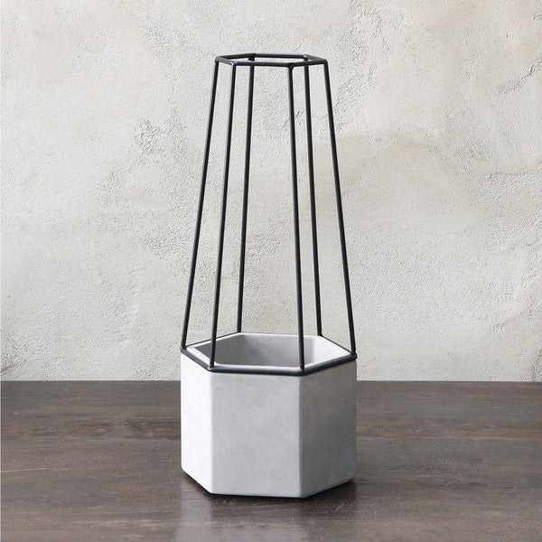 HomArt Indio Planter - Cement - Set of 2-5