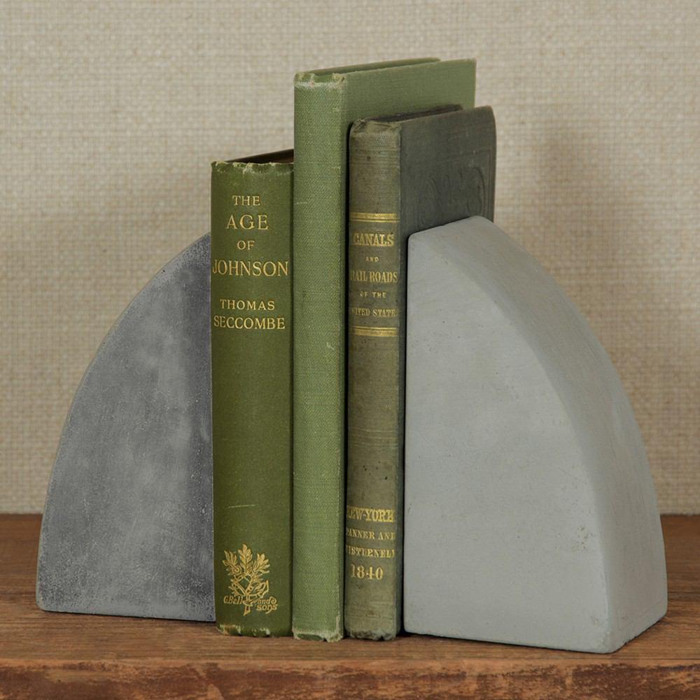 HomArt Geometric Cement Bookends-6