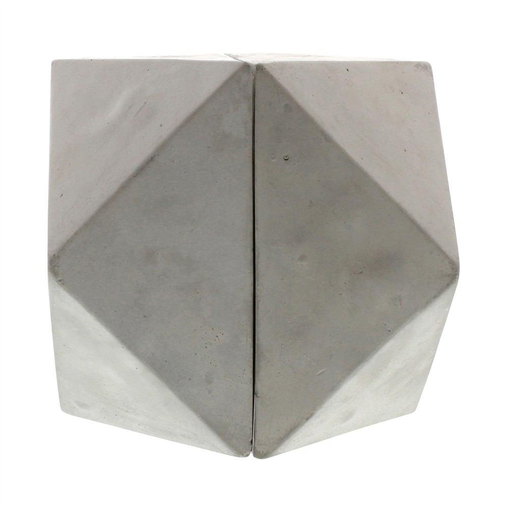 HomArt Geometric Cement Bookends - Cubeoctahedron-4