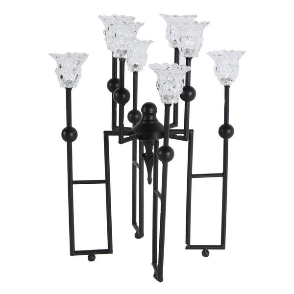 A&B Home Metal/Glass Candle Holder - Set Of 2