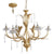 A&B Home Metal Chandelier W/ Crystal Droplets