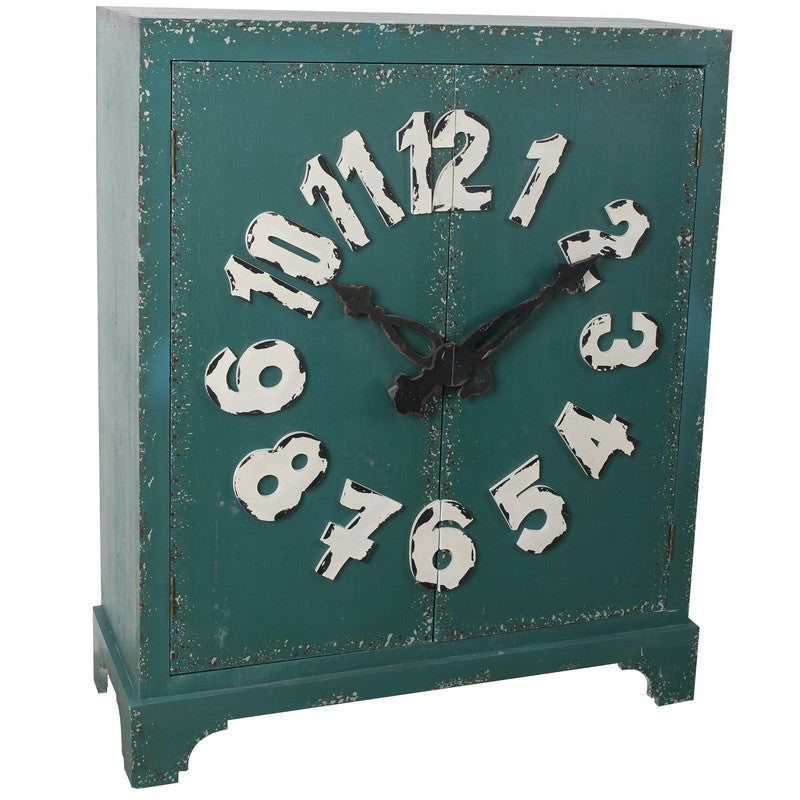 A&B Home 44.5" Cabinet With Clock 