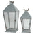 A&B Home Metal/Glass Lanterns - Set Of 2