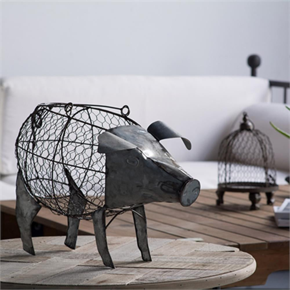 A&B Home Metal Pig - 37542 - Set Of 2