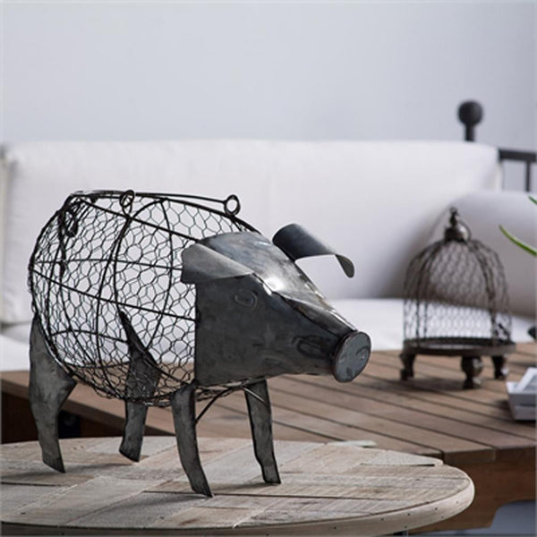A&B Home Metal Pig - 37542 - Set Of 2