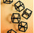 Wall Play: Cubical, Matte Black (Set of 10) by Gold Leaf Design Group | Wall Decor | Modishstore