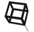 Wall Play: Cubical, Matte Black (Set of 10) by Gold Leaf Design Group | Wall Decor | Modishstore-3