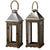 A&B Home Brown Traditional Lantern - Set Of 2