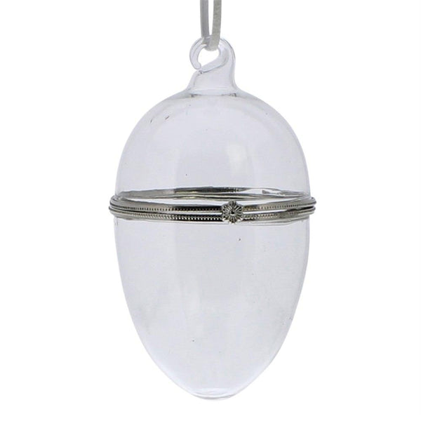 HomArt Glass Keepsake Box Ornament - Egg - Set of 12-2