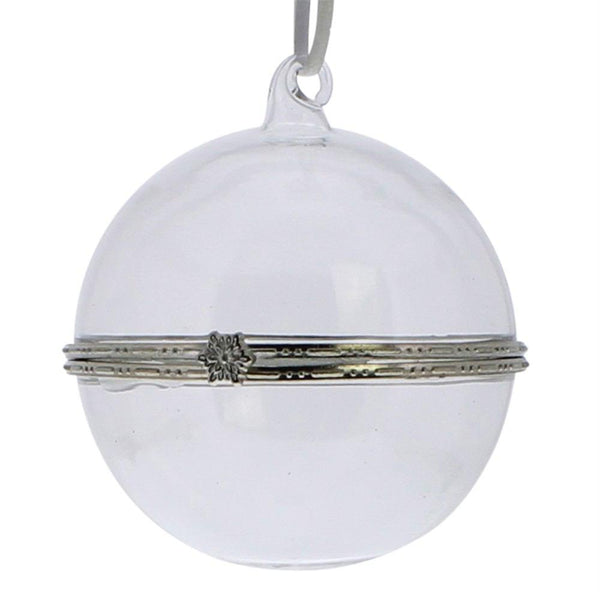 HomArt Glass Keepsake Box Ornament - Sphere - Set of 12-2