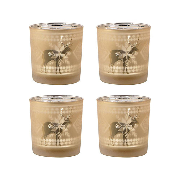 Pomeroy Reindeer Set of 4 Votive Holders | Modishstore | Candle Holders