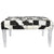 A&B Home Upholstered Bench With Acrylic Legs
