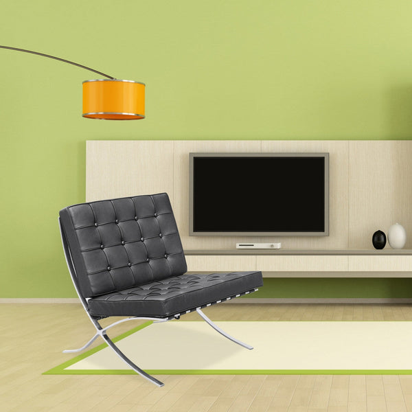 Fine Mod Imports Pavilion Chair in Italian Leather | Accent Chairs | Modishstore