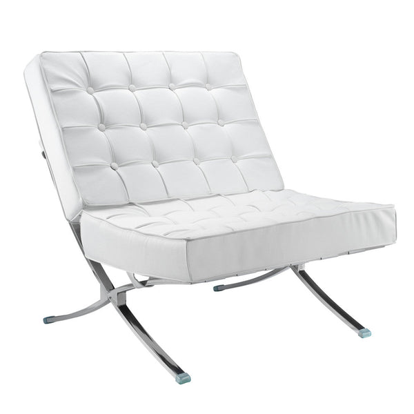 Fine Mod Imports Pavilion Chair in Italian Leather | Accent Chairs | Modishstore-5
