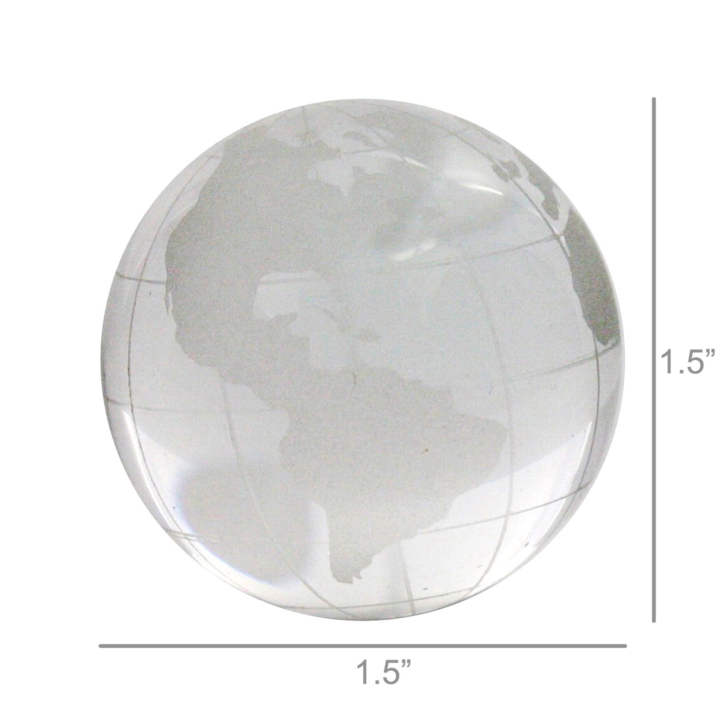 HomArt Glass Globe - Clear-Etched