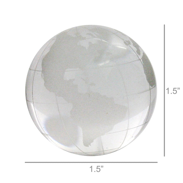 HomArt Glass Globe - Clear-Etched