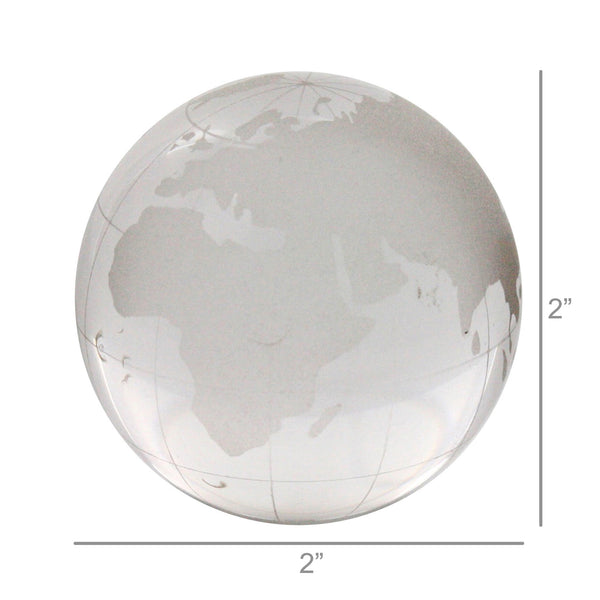 HomArt Glass Globe - Clear-Etched