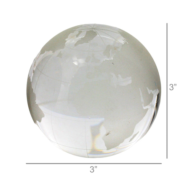 HomArt Glass Globe - Clear-Etched