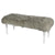 A&B Home Mongolian Fur And Acrylic Bench