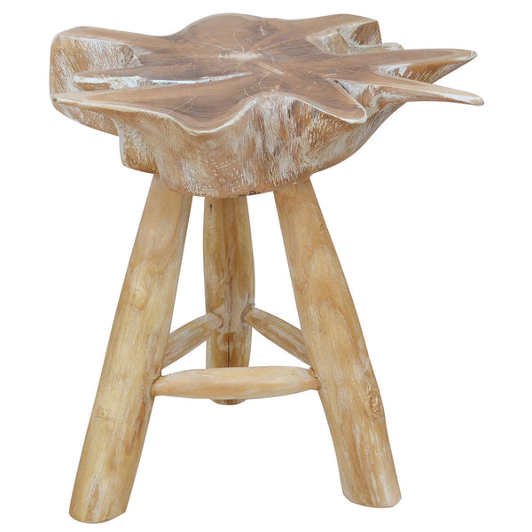 A&B Home Teak Wood  Stool